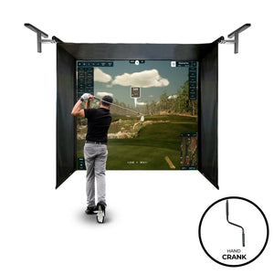 Oprolbaar SportScreen Vanish Indoor Golf Slagkooi