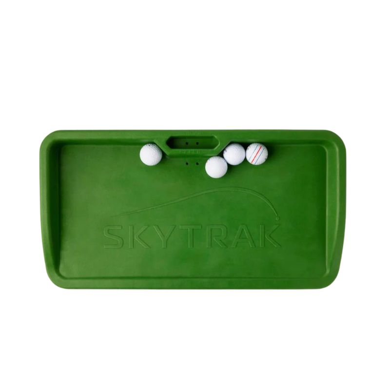 Baltray SkyTrak Draufsicht mit Golfbällen darin