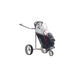 JuCad Drive SL Titan Travel 2.0 Elektrische Golftrolley schuin vooraanzicht met golftas