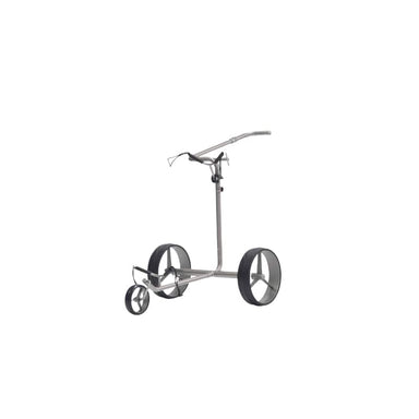 JuCad Drive SL Titan Travel Ex 2.0 Elektrische Golftrolley schuin vooraanzicht witte achtergrond