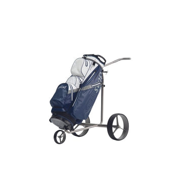 Jucad Drive SL Titan Classic 2.0 Elektrische Golftrolley vooraanzicht met golftas