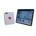Flightscope Mevo Gen 2 launch monitor met de ipad die de pro package weergeeft
