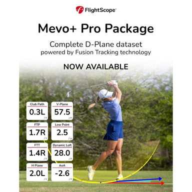 Flightscope Pro Package Mevo+ 2023 Edition uitleg extra parameters