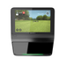 Garmin Approach R50 Launch Monitor vergrößert auf 10-Zoll-Touchscreen-Bildschirm, der einen Golfspieler zeigt