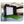 Golf Putting Green voor indoor golfsimulator 24/7 golf vooraanzicht van de schuine kant, waarin je de indoor golfsimulator ziet, bestaande uit de slagkooi, de golfmat en de putting green.