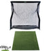 Golfnet The Net Return en Golfmat Premium vooraanzicht witte achtergrond met FutureForeGolf logo