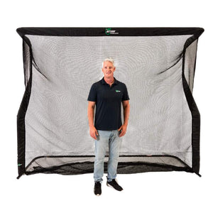 Golfnet The Net Return Pro Series V2 Large Paul staat voor het net met witte achtergrond