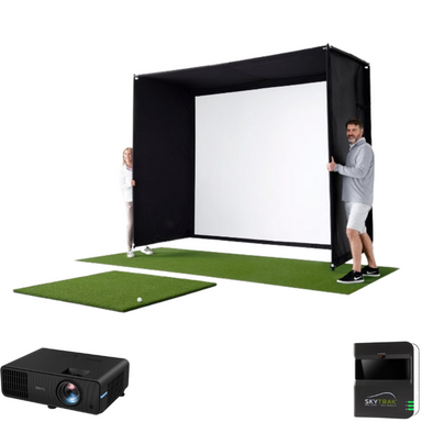 Golf Simulator met SkyTrak Indoor Vooraanzicht