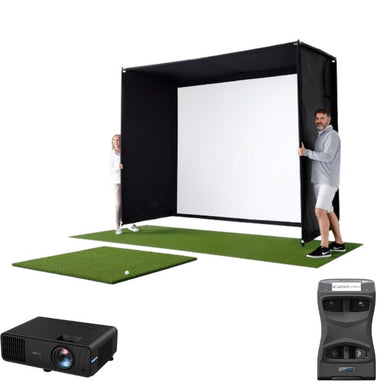 Voorbeeld van een golfsimulator pakket