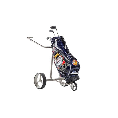 Golftas Luxury JuCad Blauw Op Elektrische Golftrolley