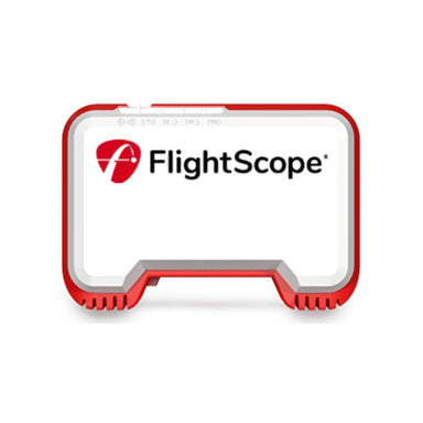 Flightscope Mevo Launchmonitor vooraanzicht witte achtergrond