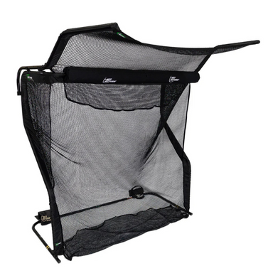 The Net Return Golfnet ''No Fly Zone'' voor de Home, Pro en Pro Large V2 Series schuin voor zicht met witte achtergrond.