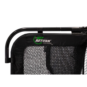 The Net Return Golfnet ''No Fly Zone'' voor de Home, Pro en Pro Large V2 Series ingezoomd in op het logo met witte achtergrond