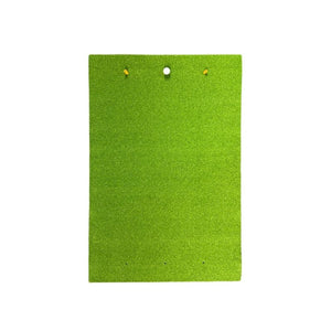 Golfmat Bogey bovenaanzicht witte achtergrond